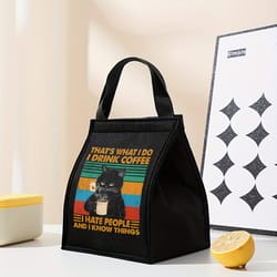 large capacity insulated lunch bag waterproof thermal bento bag for fresh meals on the go