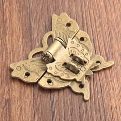 antique bronze butterfly jewelry box latch vintage box clasp latch with screws for cabinets & cases