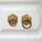 Antique Bronze Ring Pull Cabinet Handles Vintage Drawer Knobs Furniture Hardware 3