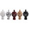 Elegant Hollow Curtain Rod Finials Decorative End Caps for Drapery Rods