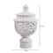 Elegant Hollow Curtain Rod Finials Decorative End Caps for Drapery Rods