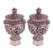 Elegant Hollow Curtain Rod Finials Decorative End Caps for Drapery Rods