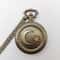 Vintage Pocket Watch Necklace With Star Moon Engraving Quartz Pendant 5