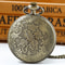 Vintage Steampunk Pocket Watch Necklace with Chain Pendant Quartz Timepiece Gift