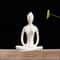 Ceramic Yoga Pose Figurine Abstract Sculpture Zen Home Decor