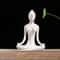 Ceramic Yoga Pose Figurine Abstract Sculpture Zen Home Decor