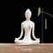 Ceramic Yoga Pose Figurine Abstract Sculpture Zen Home Decor