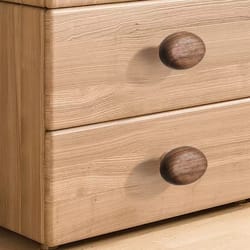 nordic solid wood pebble cabinet handles black walnut drawer pulls