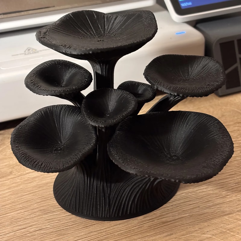 Mushroom Jewelry Organizer Shelf Decorative Ring Holder Storage Tray 4