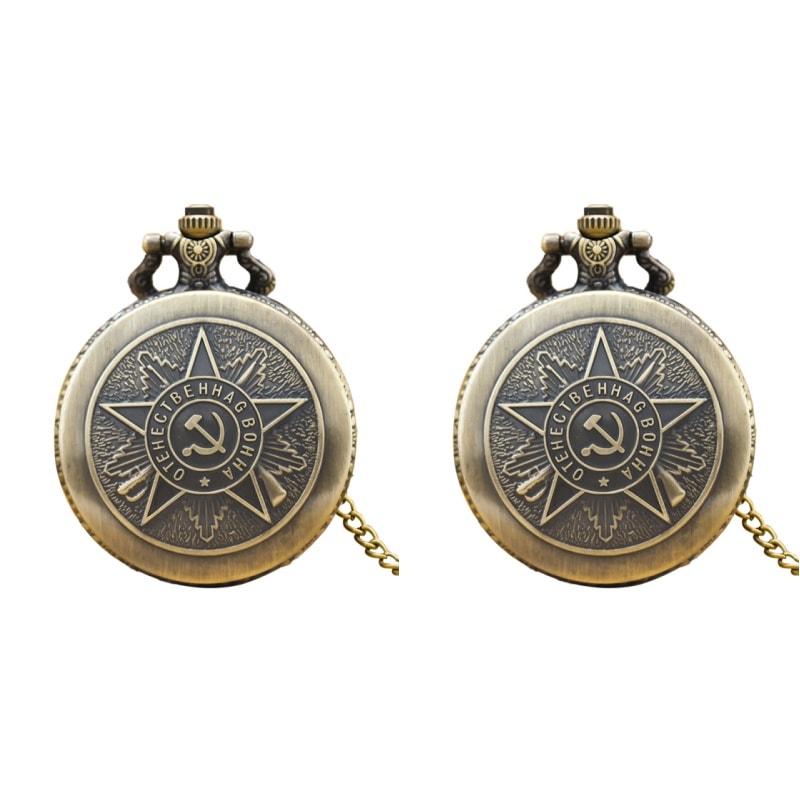 Vintage Steampunk Pocket Watch Necklace Quartz Pendant Gift For Men Women 6