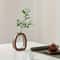 Walnut Wood Hydroponic Vase With Glass Tube Minimalist Plant Propagation Vase Decor 2