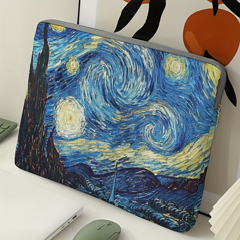 Van Gogh Starry Night Laptop Sleeve Bag For Devices Stylish Protective Laptop Case 0