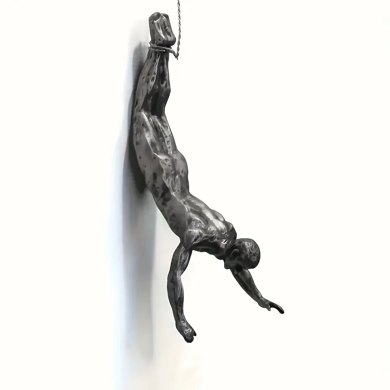 Creative Climbing Man Wall Sculpture Modern Art Decor 2