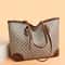Retro Large Capacity Tote Bag For Women Commuter Shoulder Handbag 6