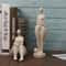 Sandstone Resin Chubby Woman Statue Handmade Abstract Sculpture for Modern Home Decor