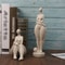 Sandstone Resin Chubby Woman Statue Handmade Abstract Sculpture for Modern Home Decor