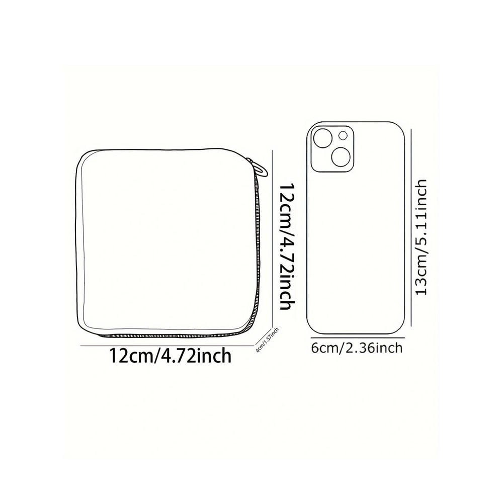 Tiger Print Portable Period Pouch Discreet Sanitary Napkin Storage Bag