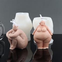 artistic female body silicone mold for candle soap and diy crafts