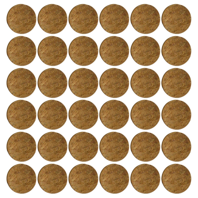 Natural Coconut Shell Aquarium Decor Discs For Fish Tank Ornaments Crafts 2