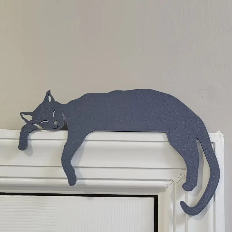Rustic Cat Door Topper Wooden Sign Farmhouse Over Door Cat Decor For Cozy Home Styling 4