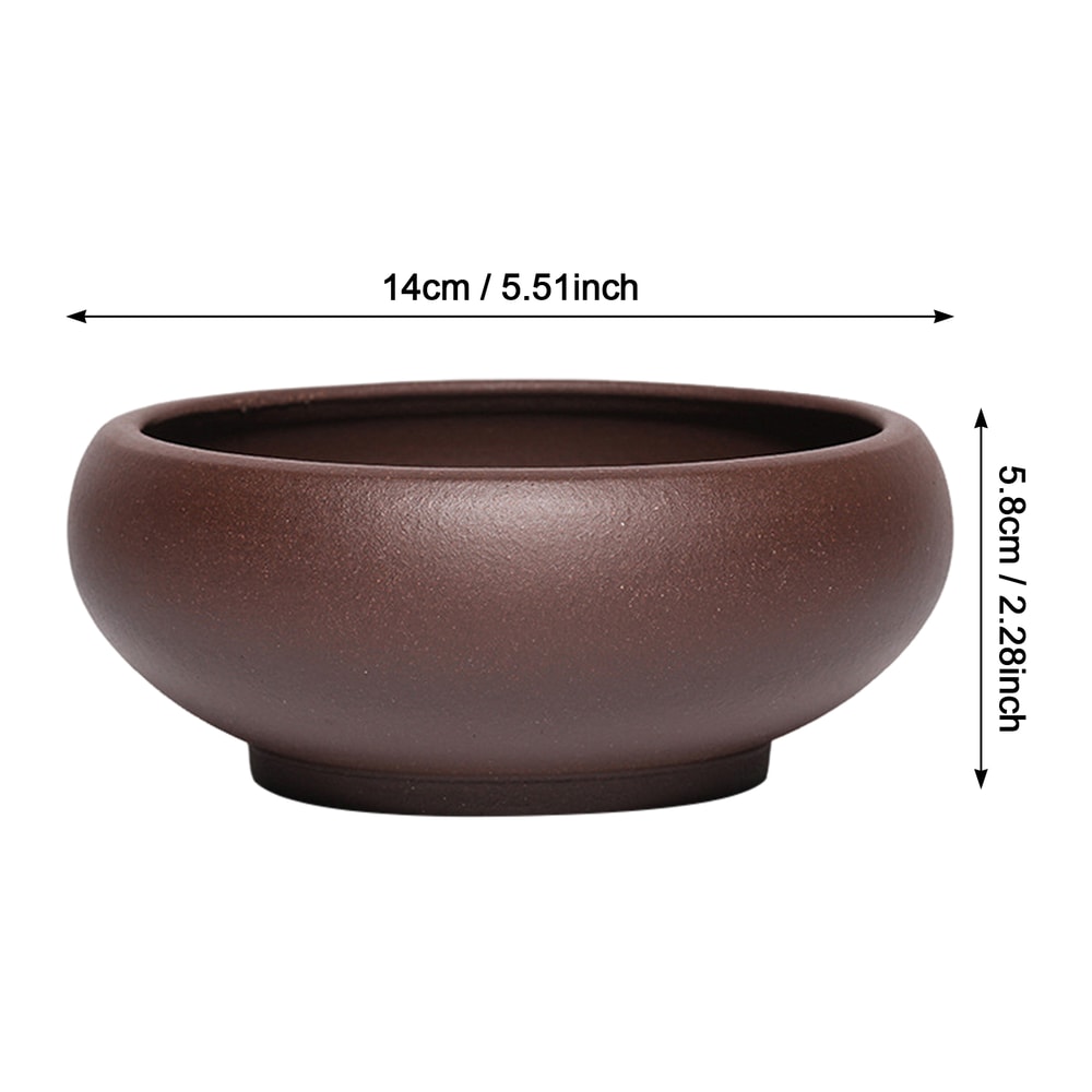 Red Stoneware Succulent Planter Pot With Drainage Hole For Indoor Outdoor Plants 2