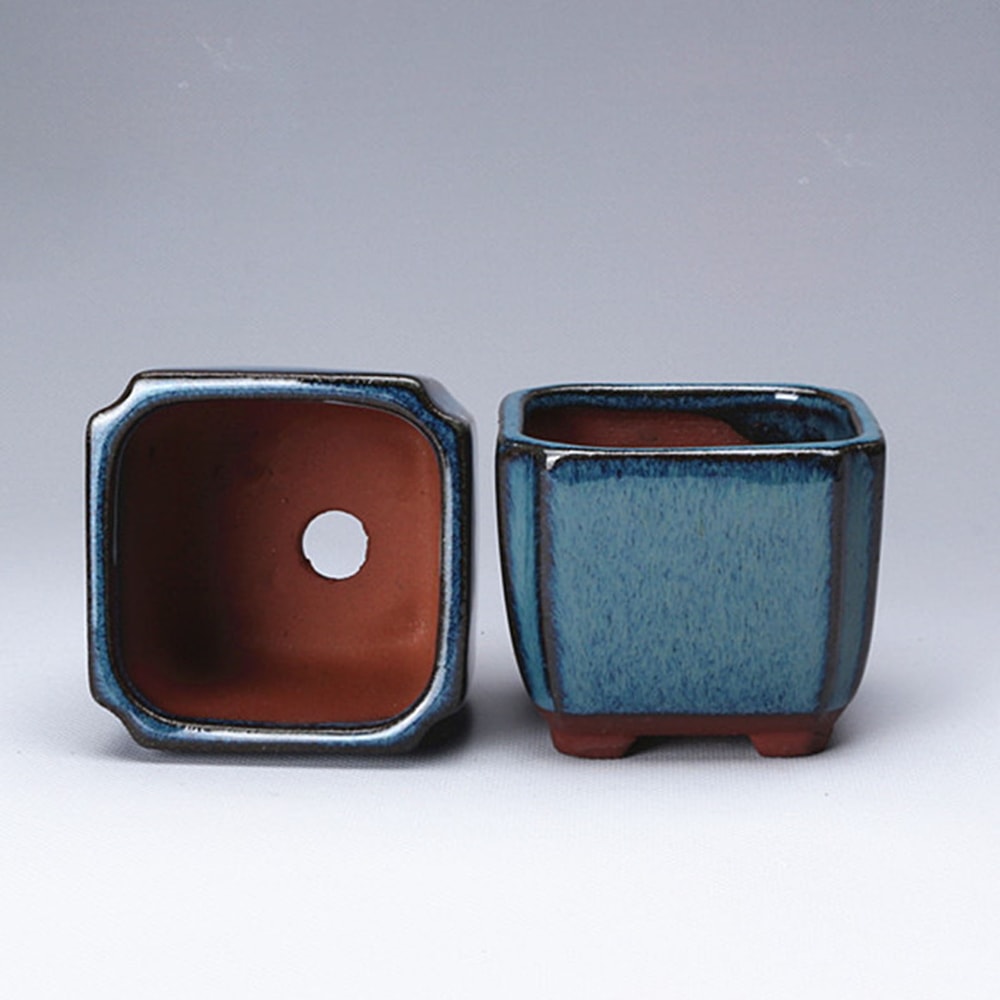 Ceramic Succulent Planter with Drainage Hole & Ventilation for Indoor Outdoor Plants