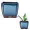 Ceramic Succulent Planter with Drainage Hole & Ventilation for Indoor Outdoor Plants