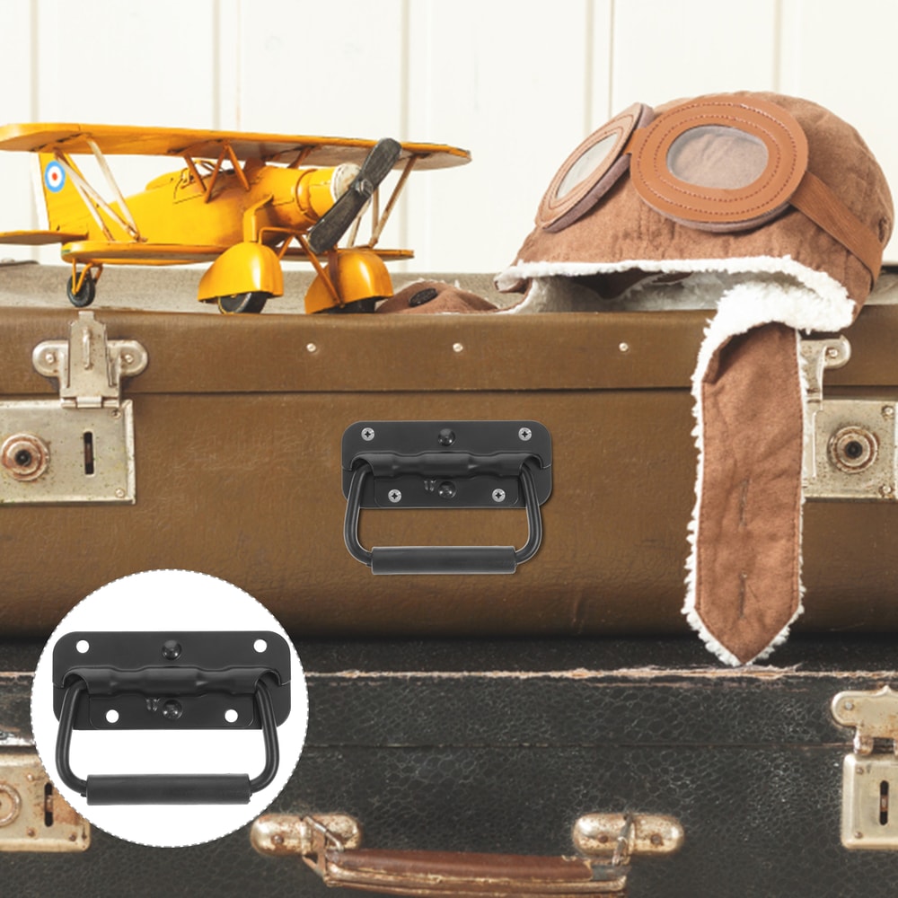 Folding Spring Loaded Cabinet Handle Stainless Steel Toolbox Pull Handle 1