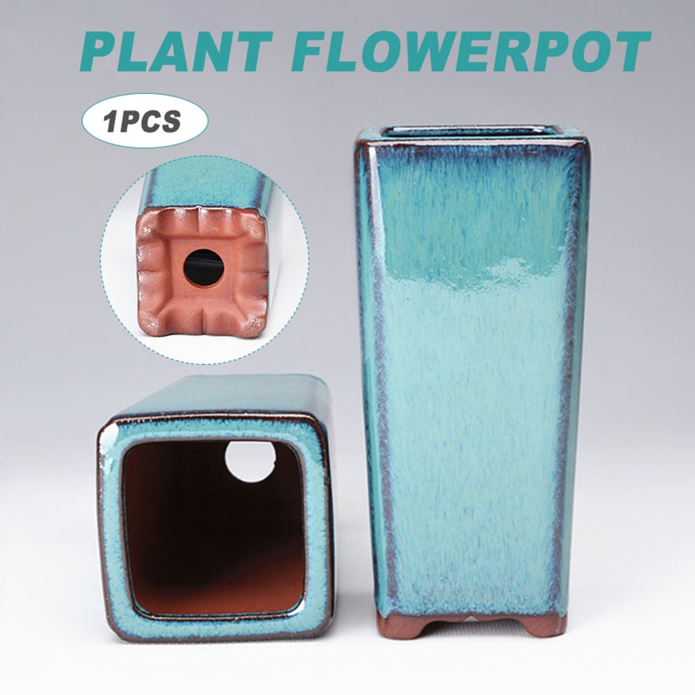 Handcrafted Ceramic Succulent Planter Tall Vase With Drainage Hole For Indoor Outdoor Decor 3