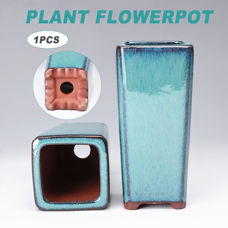 Handcrafted Ceramic Succulent Planter Tall Vase With Drainage Hole For Indoor Outdoor Decor 3