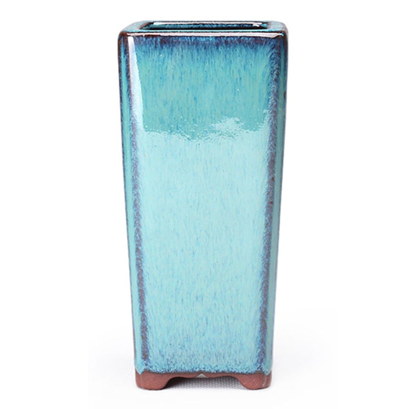 Handcrafted Ceramic Succulent Planter Tall Vase With Drainage Hole For Indoor Outdoor Decor 0