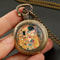 Klimt The Kiss Pocket Watch Necklace Vintage Quartz Pendant Jewelry Gift 4