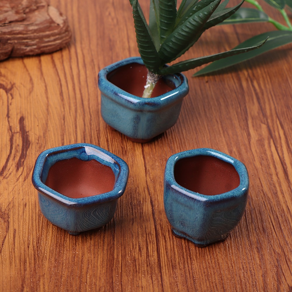 Chinese Style Mini Bonsai Planter Breathable Mini Plant Pots For Succulents Home Decor 0