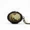 Vintage Bronze Quartz Pocket Watch With Chain Classic Elegant Timepiece 1