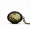 Vintage Bronze Quartz Pocket Watch With Chain Classic Elegant Timepiece 1