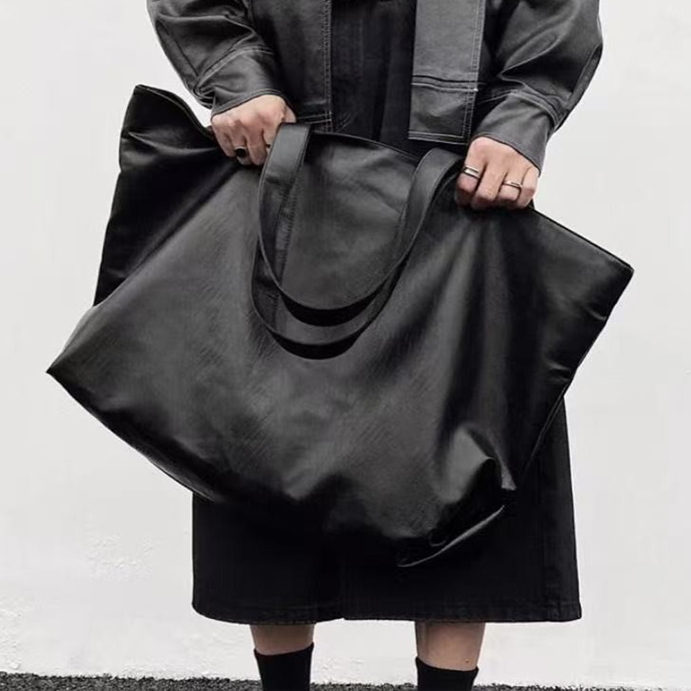 Large Capacity PU Leather Shoulder Tote Bag For Women Commuter Handbag 0