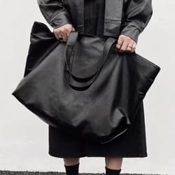 large capacity pu leather shoulder tote bag for women commuter handbag