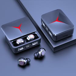 wireless earbuds bluetooth noise cancelling sports headphones with led display