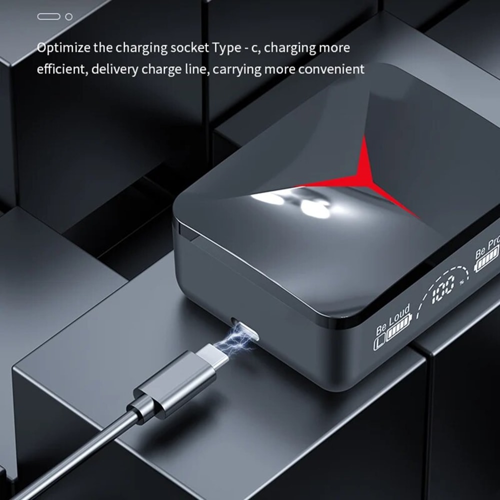 Wireless Earbuds Bluetooth Noise Cancelling Sports Headphones With LED Display 4