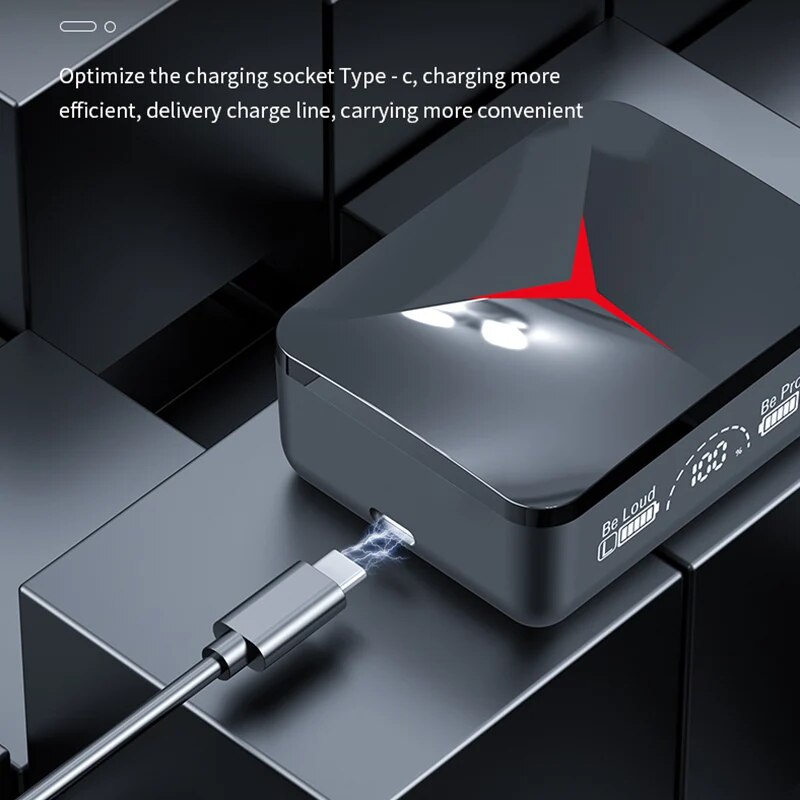 Wireless Earbuds Bluetooth Noise Cancelling Sports Headphones With LED Display 4