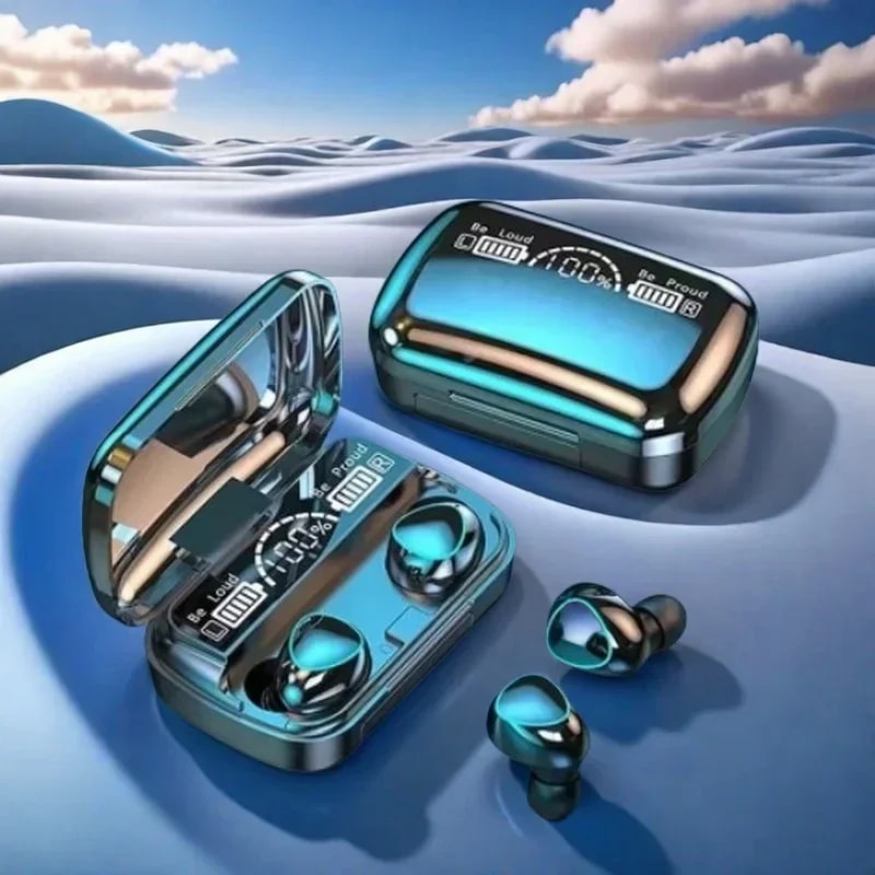 Smart LED Display Wireless Earbuds With HiFi Stereo Sound And Bluetooth Connectivity 3