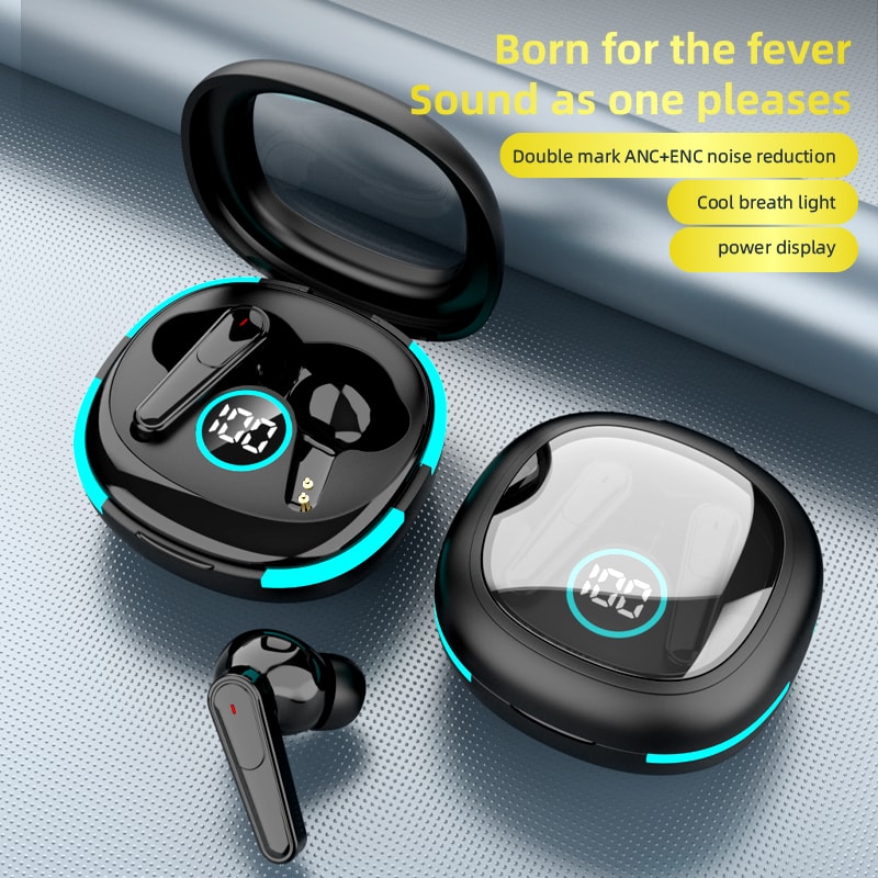 True Wireless Earbuds With ANC ENC Noise Cancellation And LED Display 3