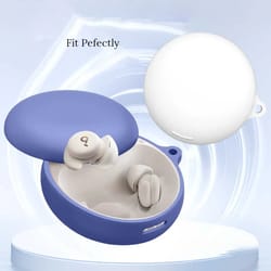 shockproof silicone case for anker soundcore sleep with carabiner protective earbuds cover