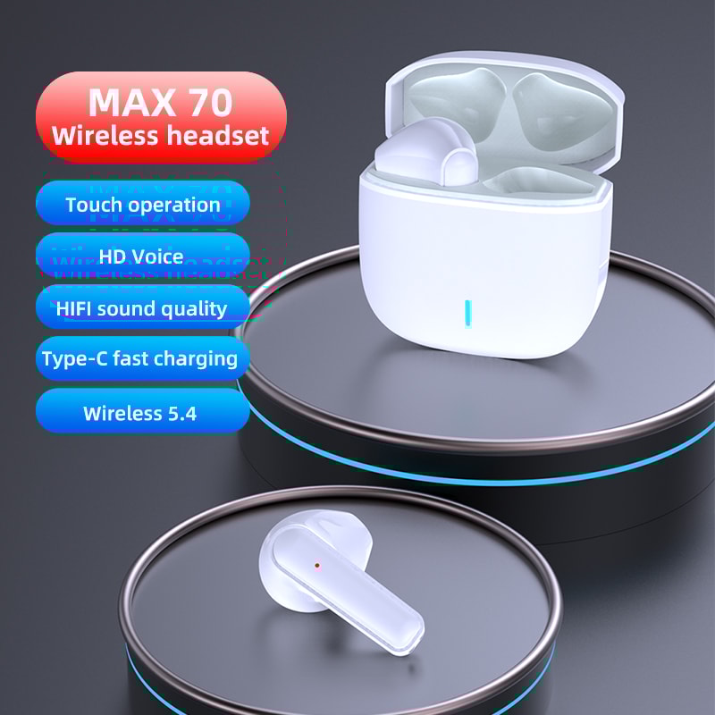Max Wireless Earbuds Bluetooth HD Stereo Sports Fit Earphones