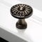 Vintage Floral Cabinet Knob Antique Brass Drawer Pull for Dresser Kitchen Cupboard