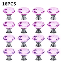 pink crystal diamond cabinet knobs elegant acrylic drawer pulls for chic furniture upgrade