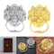 Vintage Lion Head Door Knocker Handle Antique Cabinet Pull Zinc Alloy Decor