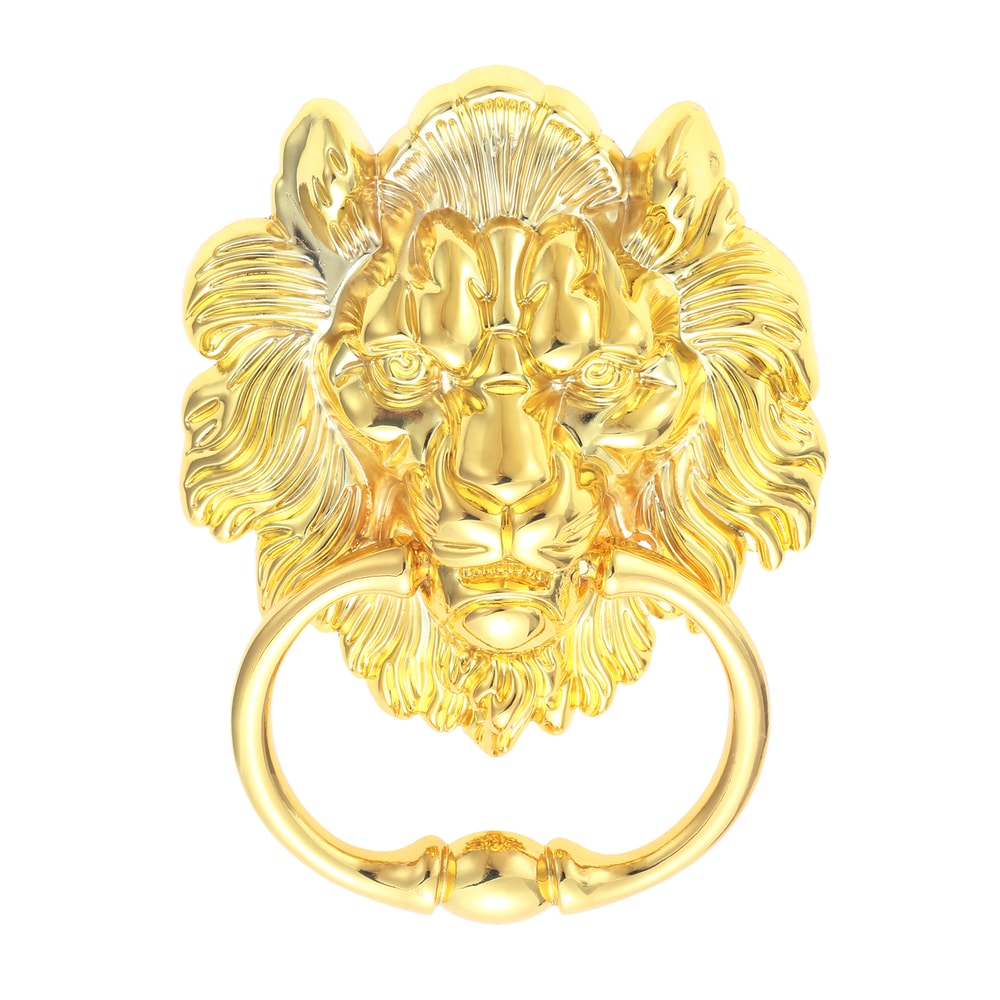 Vintage Lion Head Door Knocker Handle Antique Cabinet Pull Zinc Alloy Decor