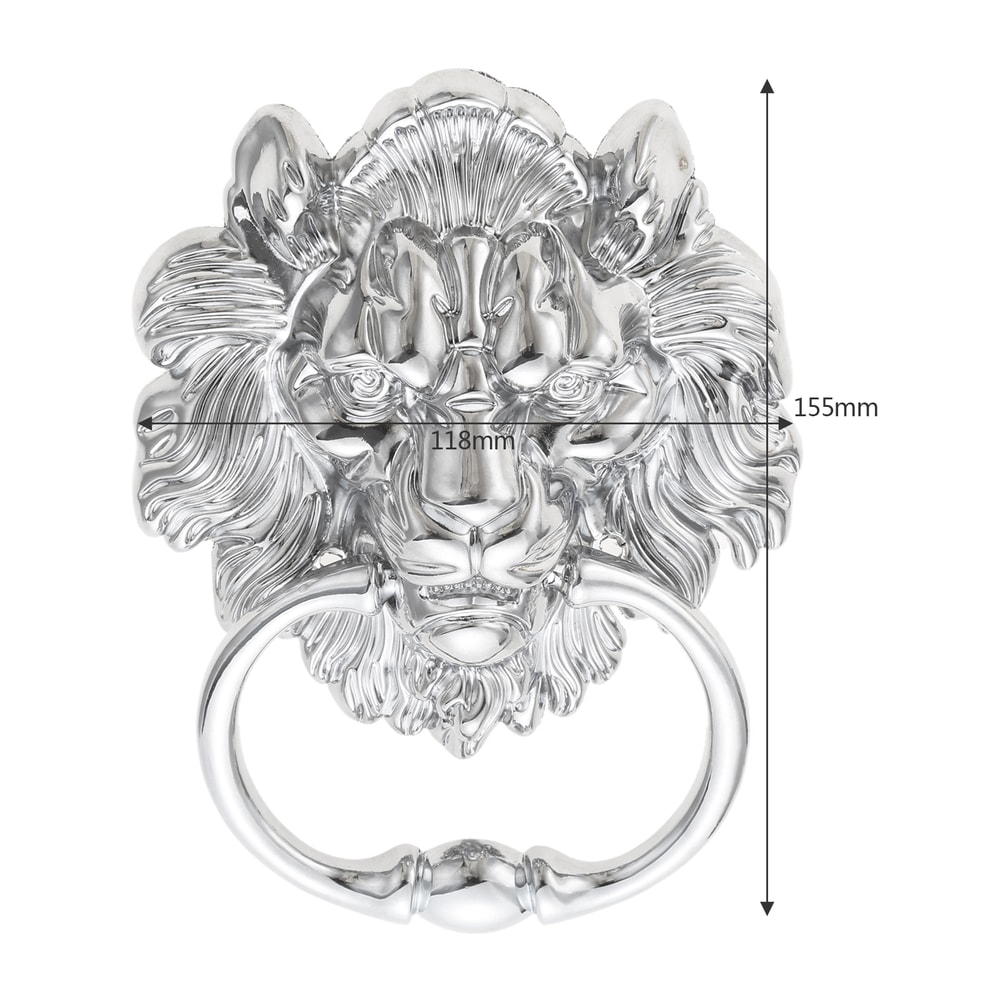 Vintage Lion Head Door Knocker Handle Antique Cabinet Pull Zinc Alloy Decor