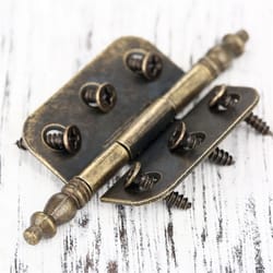antique bronze decorative cabinet hinges with screws for jewelry boxes and furniture